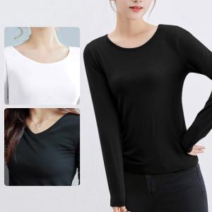 インナー レディース 長袖 暖かい 婦人 肌着 Tシャツ