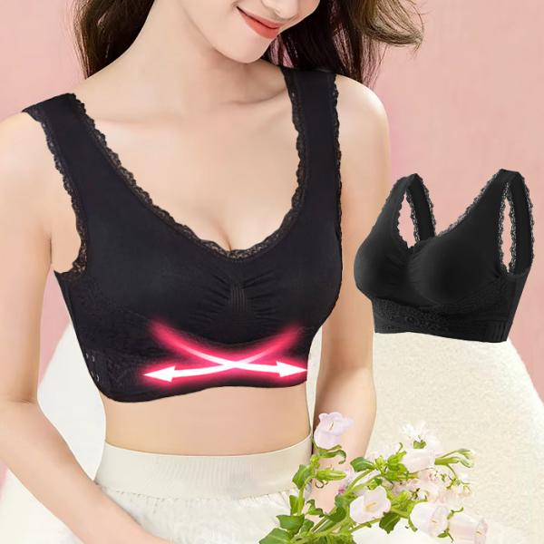 ナイトブラ 育乳 夜用ブラ 40代 大きいサイズ ブラジャー 育乳ブラ ノンワイヤー 脇高 ブラトッ...