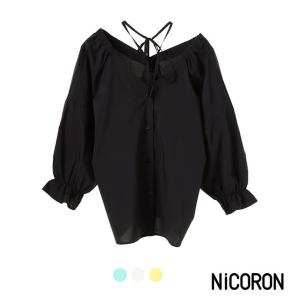 ブラウス レディース シャツブラウス vネック 無地 ブランド