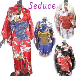 ロングドレス着物ロングドレスフリルワンピース和柄コスプレ舞台カラオケ衣装パーティードレス海外土産ブラ...