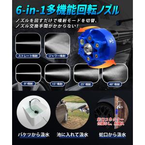 高圧洗浄機 コードレス 充電式 【2024 新...の詳細画像3