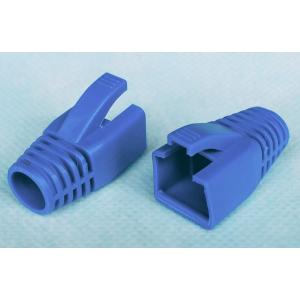 CAT.6A用LANブーツ 内径8.0mm 青　10個　モジュラー保護カバー