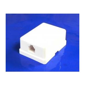 2回路 電話用 ローゼット モジュラージャック 6極4芯 : 通信情報機器