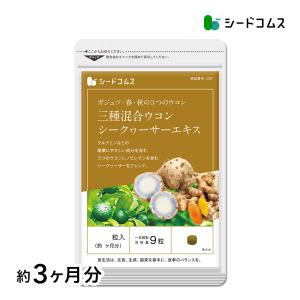 サプリ サプリメント ウコン 3種混合ウコン+シークワーサーエキス 約3ヵ月分 ダイエット｜seedcoms