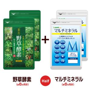 サプリ サプリメント 生酵素 野草酵素　約6ヵ月分　マルチミネラル　約6ヵ月分　合計約12ヵ月分 ダイエット｜seedcoms