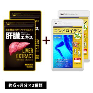 サプリ サプリメント 肝臓エキス　約6ヵ月分　コンドロイチン　約6ヵ月分　合計約12ヵ月分