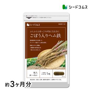 サプリ サプリメント 国産ごぼう入りヘム鉄　〜葉酸配合〜　約3ヵ月分 ダイエット｜seedcoms