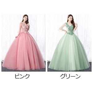 カラードレス ウェディングドレス ロングドレス...の詳細画像1