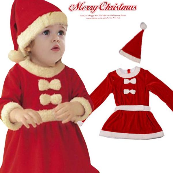 子供 サンタ コスプレ クリスマス衣装 サンタ コスプレ 子供　キッズ クリスマスドレス/サンタコス...
