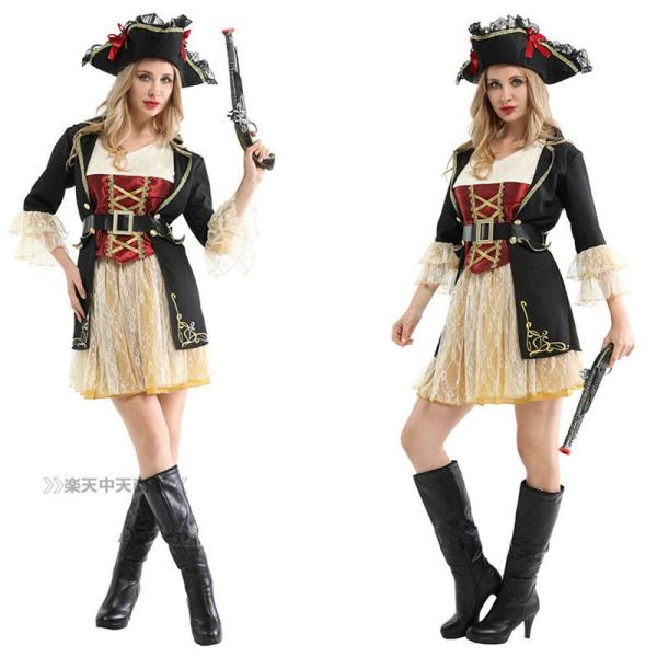 ハロウィン バー コスプレ 女海賊  海賊服  衣装 キャバドレス 怪盗 大人用 美女 セクシー 舞...