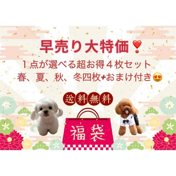 福袋 犬服 お買得  4点セット 春.夏.秋.冬. トップス ベスト キャミソール 繋ぎ ワンピース...