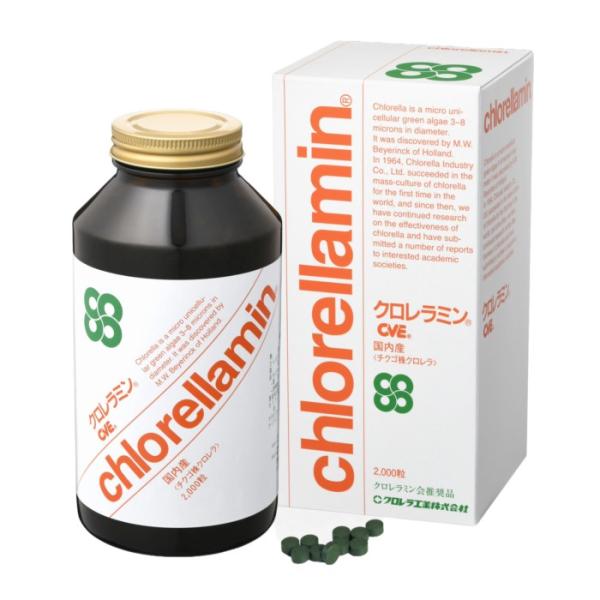 クロレラミン 2000粒 クロレラ工業 日本製 健康サプリメント チクゴ株クロレラ 添加物不使用