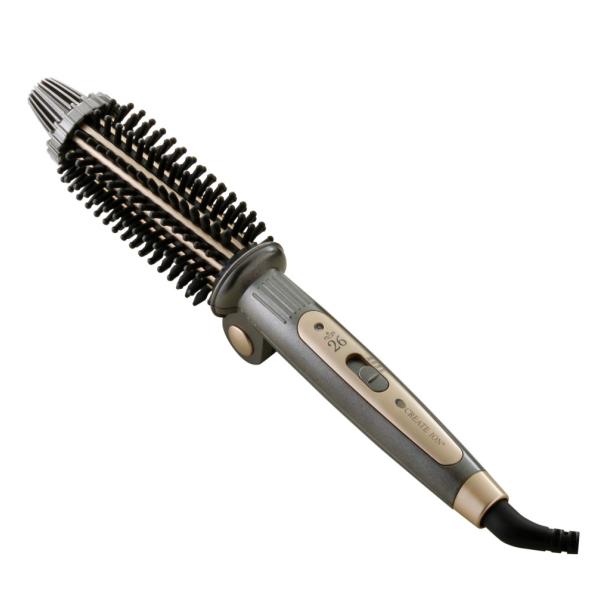 クレイツ ロールブラシアイロンネジッタ CIBIT-G02FG 26mm グレー ヘアアイロン ドラ...