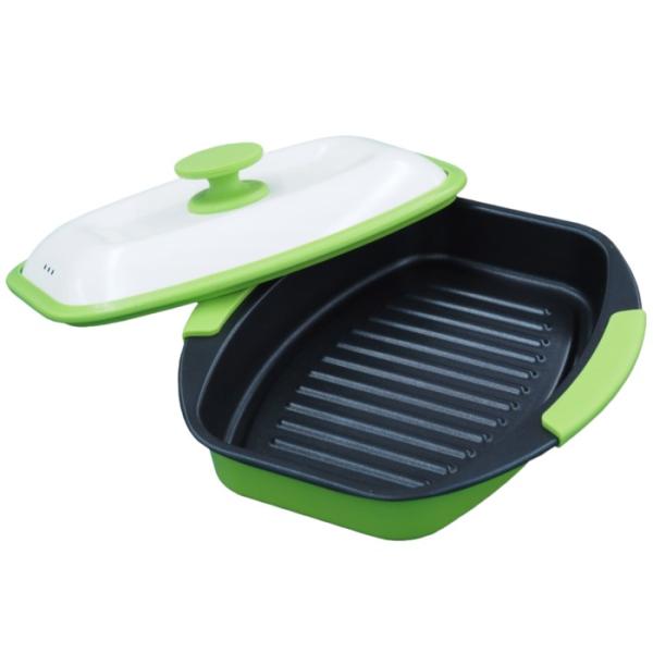 レンジで焼ケール 角型 電子レンジ専用調理器 東京企画販売 TVで紹介 レンジ 焼き魚 調理 レンジ...