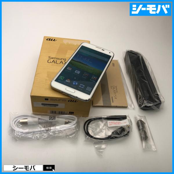 スマホ GALAXY S5 SCL23 au ブラック 中古 android アンドロイド  RUU...