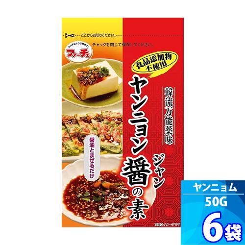 ヤンニョム醤の素 ６袋 ファーチェ 50g 醤油とまぜるだけの万能薬味 韓流万能薬味 韓国風 ピリ辛...