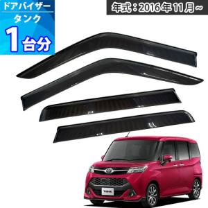 【新品未使用】ルーミー　トヨタ純正サイドバイザー ルーミー ドアバイザー 半透明ブラック 1台分 ROOMY