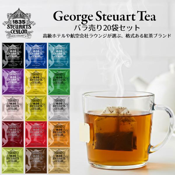 紅茶 ティーバッグ ギフト バラ売り ティー アソート 2g George Steuart Tea ...