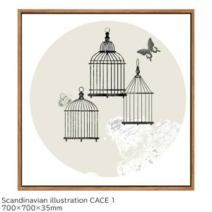 アートパネル おしゃれ 壁掛け キャンバスアート Scandinavian illustration CACE 1 ICG-61132 ア｜seek2
