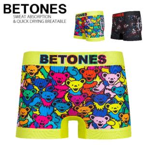 BETONES ボクサー パンツ ボクサーパンツ メンズ 下着 立体成型 ビトーンズ GRATEFUL DEAD GD001 TG001 アンダーウ｜seek2