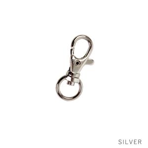 ナスカン 42mm 金具 キーホルダー シルバー 1個入り キーリング 回転 鍵 アクセサリー 小 アクセサリーパーツ パーツ 部品