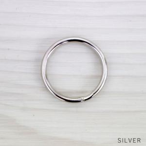 二重リング 小 20mm リング キーリング シルバー 1個入り キーホルダー 金具 パーツ 部品 鍵 カラビナ ナスカン 取付け ダブルリング ア