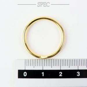 メール便 二重リング 20mm ゴールド 本金...の詳細画像1