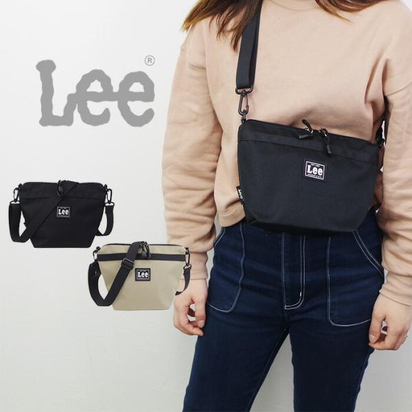 メール便 Lee ショルダーバッグ レディース メンズ バッグ 斜めがけ ミニショルダーバッグ ブラ...