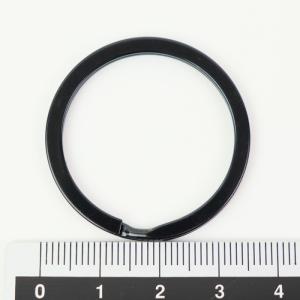 二重リング 平 ブラック 30mm 真鍮 フラ...の詳細画像3