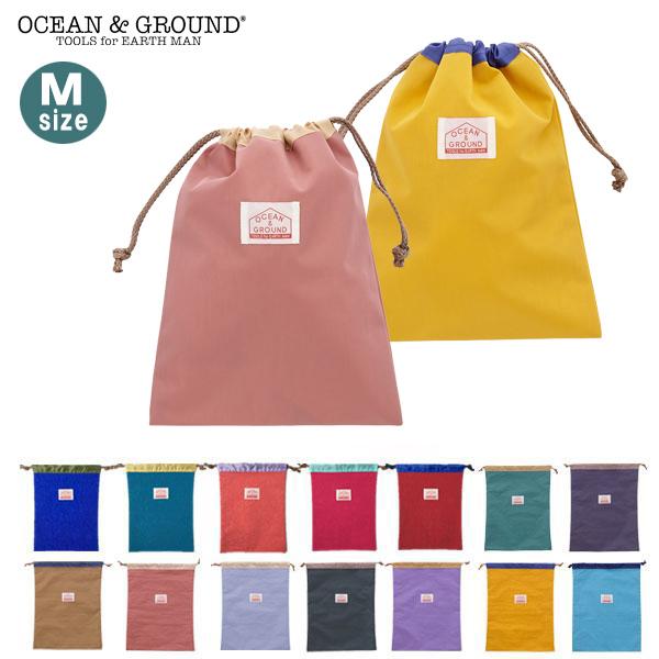 巾着袋 中 巾着バッグ 上履き入れ キッズ Mサイズ オーシャンアンドグラウンド OCEAN＆GRO...