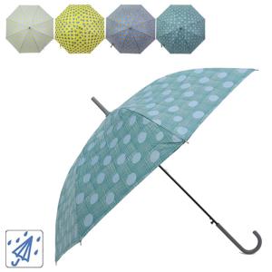 傘 レディース 長傘 雨傘 おしゃれ ゆるドット柄 20-0024 アンブレラ かさ 女の子 雨 梅雨 通学 通勤 女子 丈夫 グラスファイバー プ｜seek2