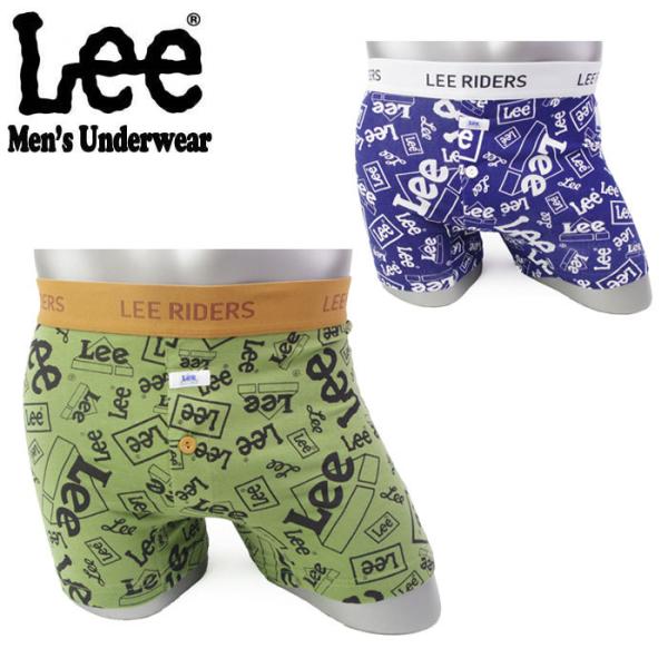 メール便 LEE メンズ ボクサーパンツ おしゃれ パンツ アンダーウェア メンズ下着 ランダムロゴ...