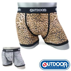 アウトドア ボクサーパンツ メンズ outdoor アンダーウエア レオパード メンズ下着 下着 伸縮性 アウトドアプロダクツ AE0011B111