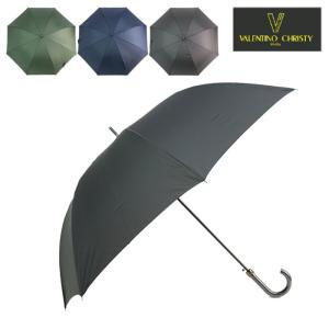 傘 メンズ 大きい ワンタッチ 長傘 75cm ジャンプ傘 丈夫 グラスファイバー VALENTINO CHRISTY VC7515 グラス骨 無地｜seek2