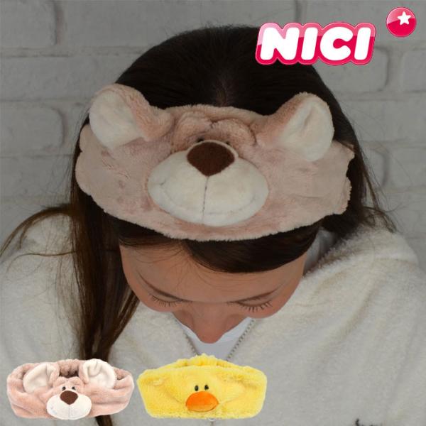 NICI ニキ ヘアバンド かわいい ヘアターバン ぬいぐるみ キャラクター ヒヨコ ラブベア レデ...