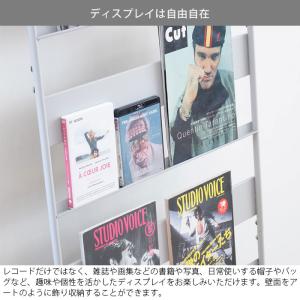 レコードラック ディスプレイラック ワイド 収...の詳細画像2