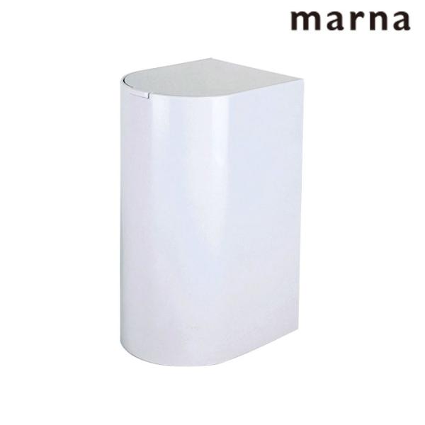 サニタリーボックス ゴミ箱 トイレ marna マーナ トイレポット SLIM シンプル ポット 白...