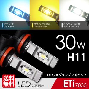 MITSUBISHI ランサー エボリューション H19.10〜H28.4 LED フォグランプ H11 LEDバルブ 後付け ホワイト アイスブルー イエロー フォグ ETIシリーズ 送料無料｜seek