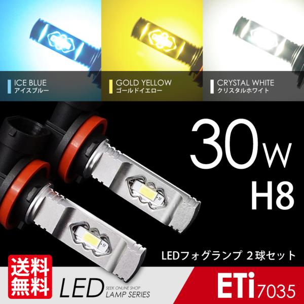 DAIHATSU アトレー ワゴン H19.9〜H29.10 H8 LED フォグランプ LEDバル...