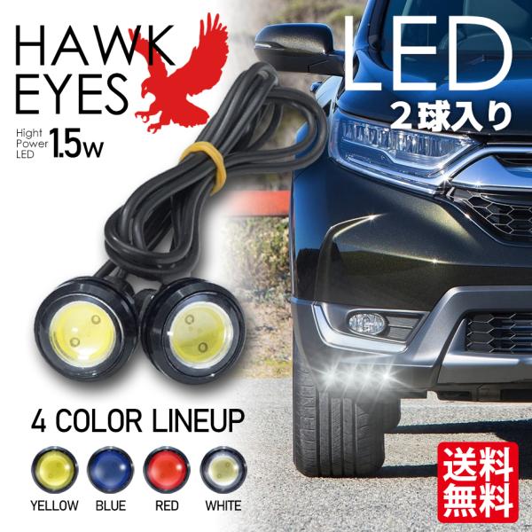 LED デイライト ホークアイ イーグルアイ LED スポットライト ボルト固定 埋込 防水 DIY...