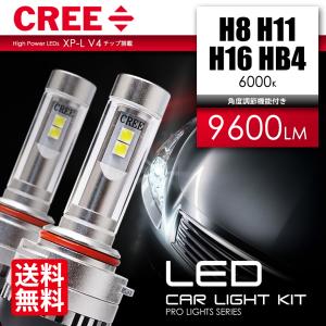 LEDフォグランプ LEDヘッドライト バルブ H8 H11 H16 HB4 9600lm 爆光 ホワイト CREE チップ搭載 後付け フォグライト 6000K 送料無料｜seek