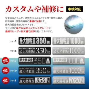 シールじゃない金属仕上げ 最大積載量 ステンレ...の詳細画像1
