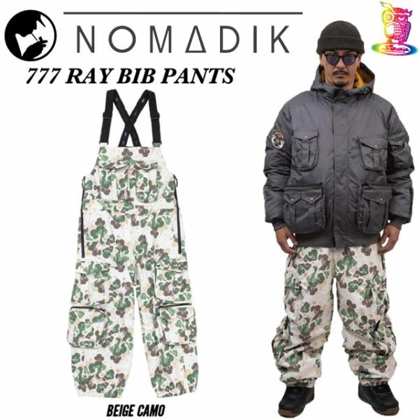 【予約商品】25-26 NOMADIK【ノマディック】777 RAY BIB PANTSスノーボード...