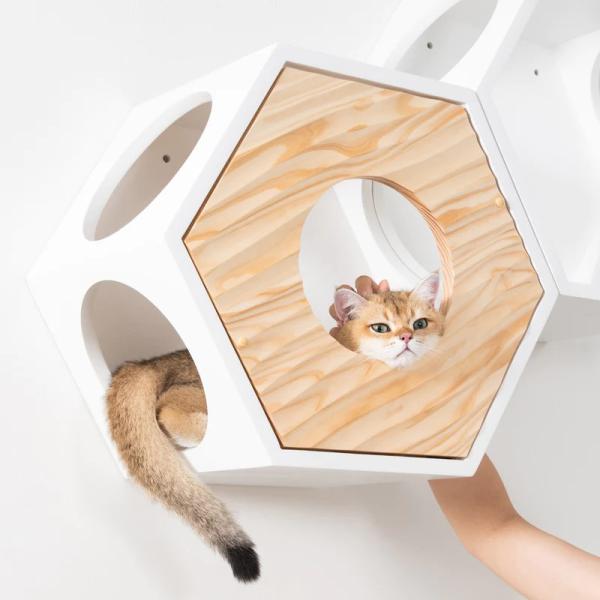MYZOO マイズー 六角ハウスカバー 波の声 COVER WAVE 猫用品 ねこハウス キャットハ...
