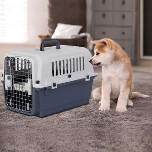 ZENY Lサイズ プラスチック ペットキャリー 犬用 猫用 ハードケース