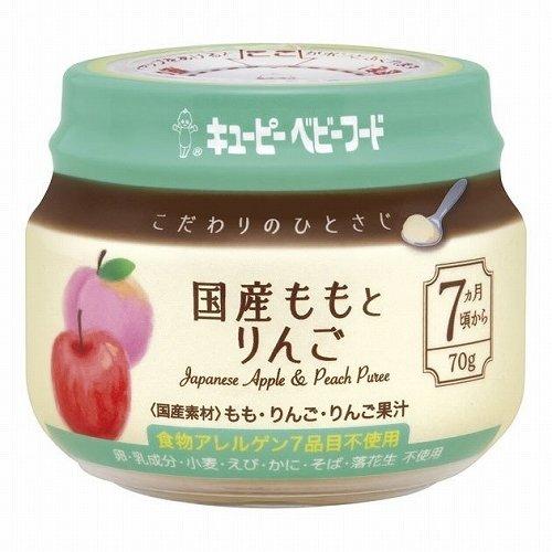 キューピー　ベビーフード　こだわりのひとさじ　国産ももとりんご　70ｇ×12個　月齢：7ヵ月頃から　...