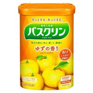 バスクリン ゆずの香り 600g(約30回分) ×30個(2ケース) /入浴剤 /ゆずの香り /ライトグリーンの湯(透明タイプ)｜segp-shop