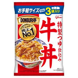 グリコ　DONBURI亭　3食パック　牛丼　（120ｇ×3食）×20個｜segp-shop