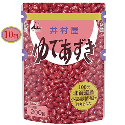 井村屋　北海道パウチゆであずき　200g×10個　ぜんざい/おしるこ/和菓子/あんこ/製菓 (爆買)