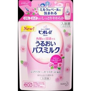 花王 ビオレｕ バスミルク ミルクローズ つめかえ用 ４８０ｍｌ×16個 (入浴剤)｜segp-shop